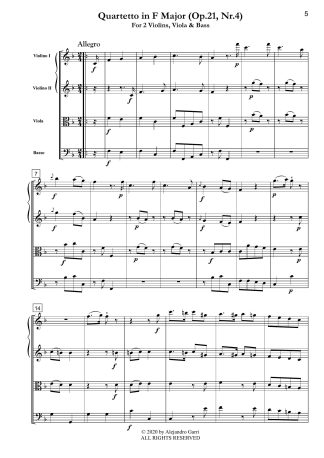 Quartetto in F Major (Op.21, Nr.4)