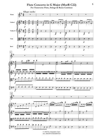 Flute Concerto in G Major (MurR C22)