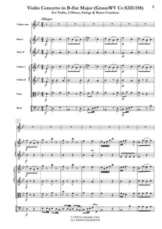 Violin Concerto in B-flat Major (GraunWV Cv:XIII:158)