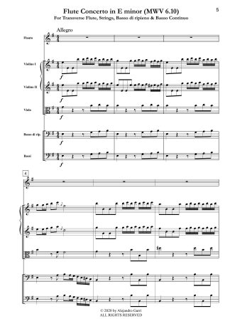 Flute Concerto in E minor (MWV 6.10)