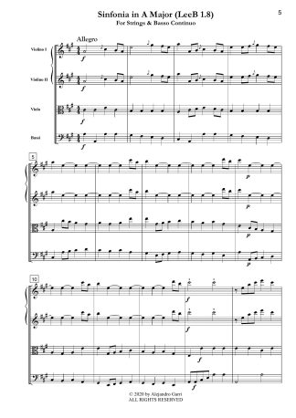 Sinfonia in A Major (LeeB 1.8)