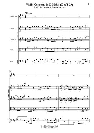 Violin Concerto in D Major (DouT 29)