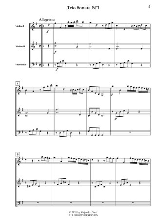 Six Trio Sonatas, in 2 volumes, Volume 1
