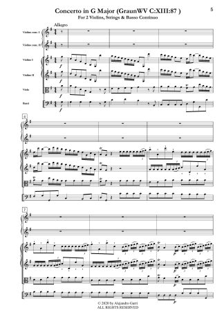Concerto in G Major (GraunWV C:XIII:87)