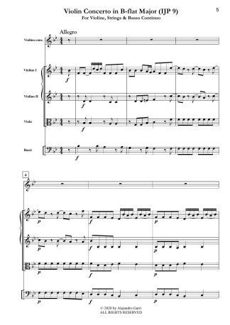 Violin Concerto in B-flat Major (IJP 9)