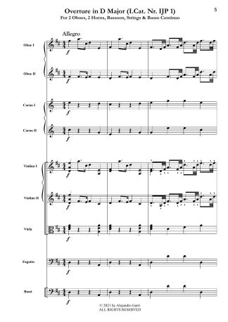 Overture in D Major (I-Cat. Nr. IJP 1)