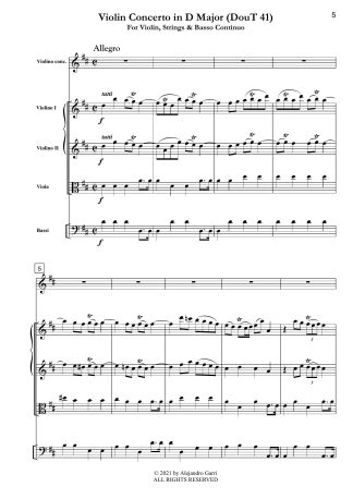 Violin Concerto in D Major (DouT 41)