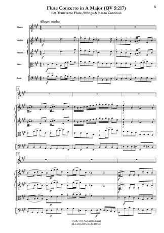 Flute Concerto in A Major (QV 5:217)