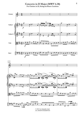 Clarinet Concerto in G Major (MWV 6.38)