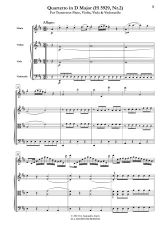 Quartetto in D Major (H 5929, Nr.2)