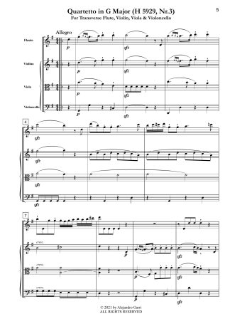 Quartetto in G Major (H 5929, Nr.3)