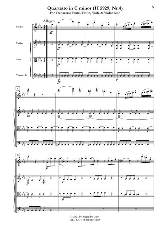 Quartetto in C minor (H 5929, Nr.4)