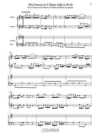 Trio Sonata in C Major (Op.2, N°2)