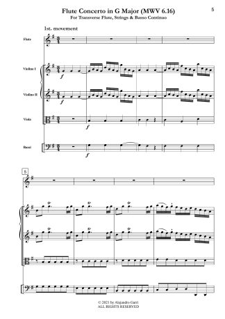 Flute Concerto in G Major (MWV 6.16)