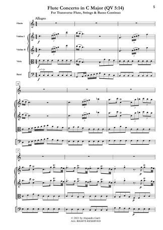 Flute Concerto in C Major (QV 5:14)