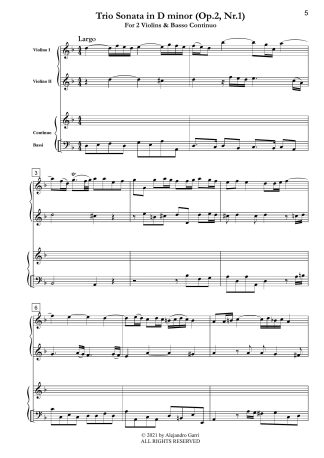 Twelve Trio Sonatas (Op.2, Sonatas 1&2)