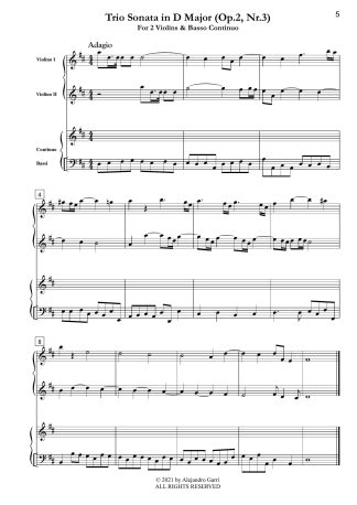 Twelve Trio Sonatas (Op.2, Sonatas 3&4)