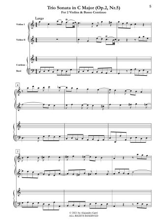 Twelve Trio Sonatas (Op.2, Sonatas 5&6)