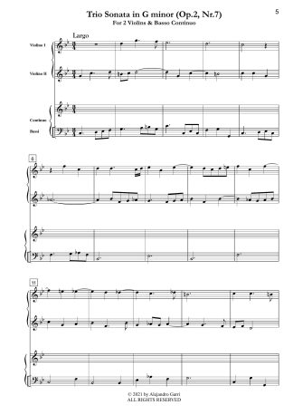 Twelve Trio Sonatas (Op.2, Sonatas 7&8)