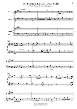 Twelve Trio Sonatas (Op.2, Sonatas 11&12)