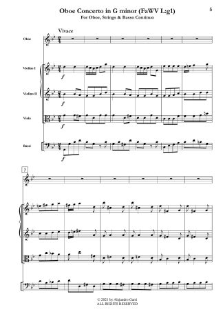 Oboe Concerto in G minor (FaWV L:g1)