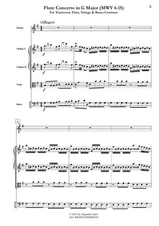 Flute Concerto in G Major (MWV 6.15)