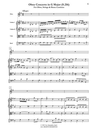 Oboe Concerto in G Major (SeiH 216)