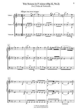 Trio Sonata in F minor (Op.12, Nr.2)