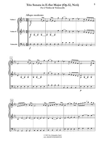 Trio Sonata in E-flat Major (Op.12, Nr.6)