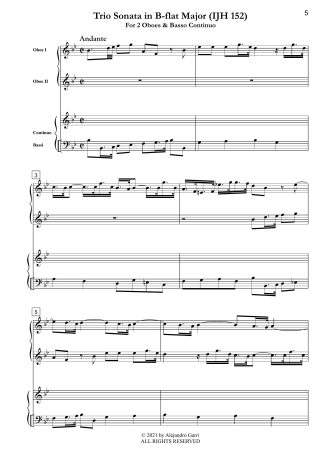 Trio Sonata in B-flat Major (IJH 152)