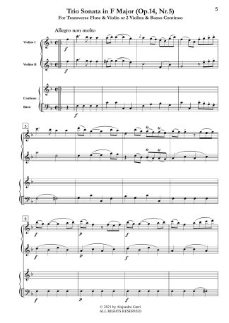 Trio Sonata in F Major (Op.14, Nr.5)