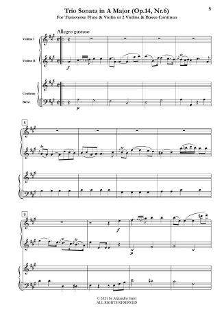 Trio Sonata in F Major (Op.14, Nr.6)