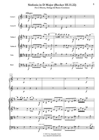 Sinfonia in D Major (Becker III.11.22)