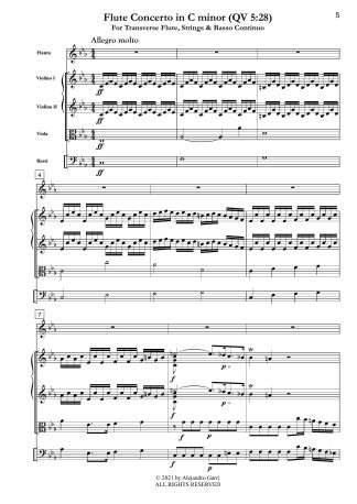 Flute Concerto in C minor (QV 5:28)