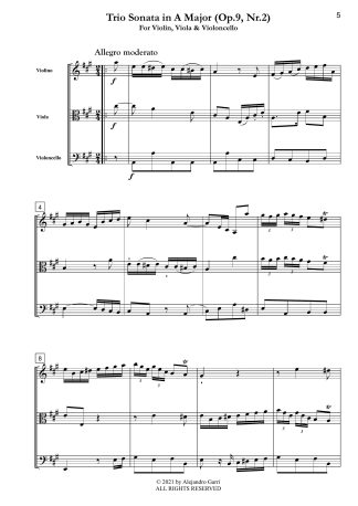 Trio Sonata in A Major (Op.9, Nr.2)