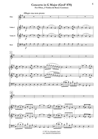 Oboe Concerto in G Major (GroF 870)