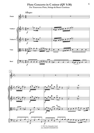 Flute Concerto in C minor (QV 5:38)