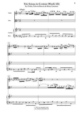 Trio Sonata in G minor (WenG 121)