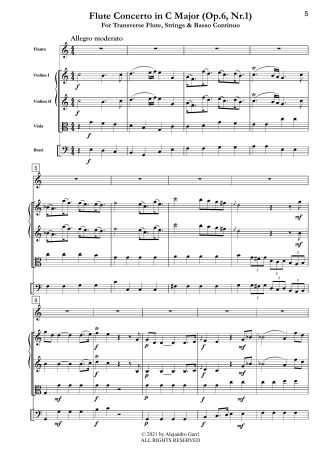 Flute Concerto in C Major (Op.6, Nr.1)