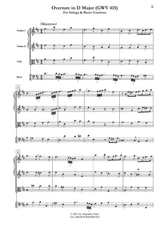 Overture in D Major (GWV 415)