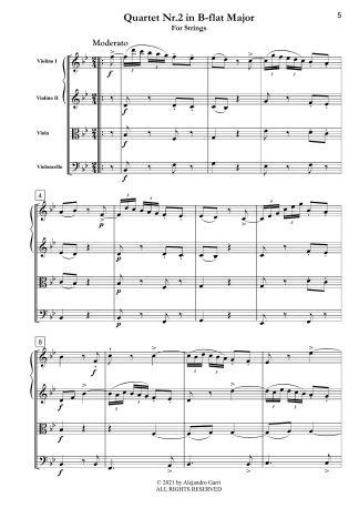 Six String Quartets, Quartet Nr.2 in B-flat Major
