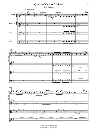 Six String Quartets, Quartet Nr.3 in G Major