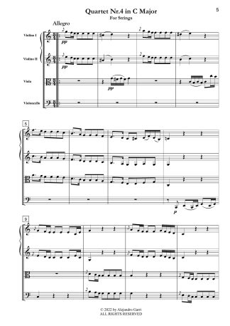 Six String Quartets, Quartet Nr.4 in C Major