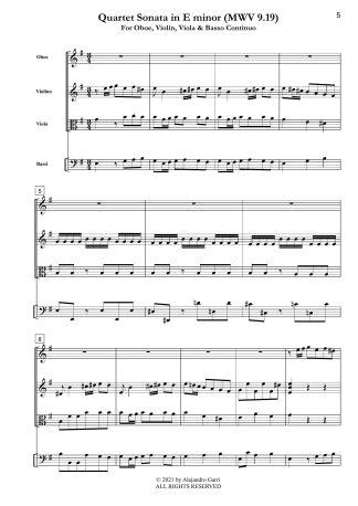 Quartet Sonata in E minor (MWV 9.19)