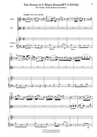 Trio Sonata in F Major (GraunWV C:XV:83)