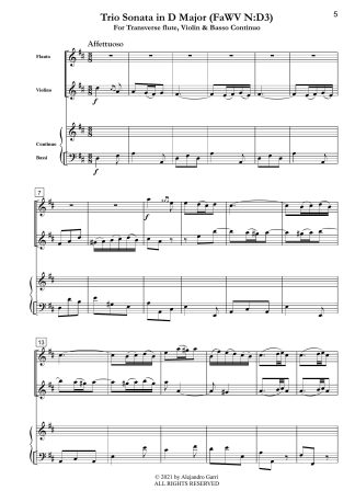Trio Sonata in D Major (FaWV N:D3)