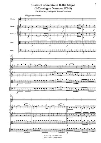 Clarinet Concerto Nr.4 in B-flat Major (I-Catalogue Number ICS 5)