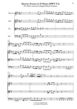 Quartet Sonata in D Major (MWV 9.1)