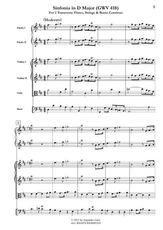 Overture in D Major (GWV 418)