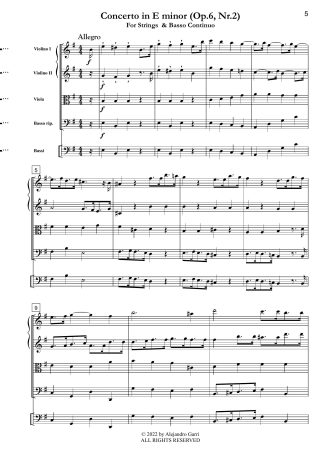 Concerto in E minor (Op.6, Nr.2)